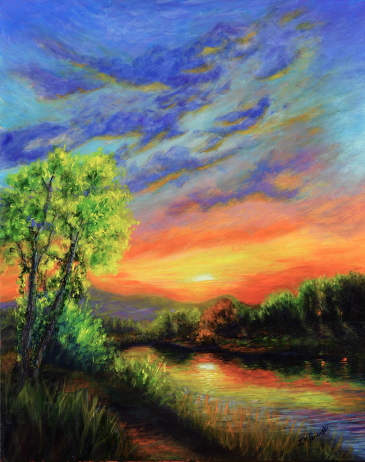 1a. Sunset path  Archival giclee prints